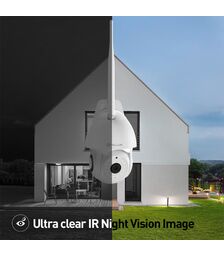 Tellur Smart WiFi Outdoor Camera Έξυπνη IP Κάμερα εξωτερικού χώρου WiFi σε λευκό χρώμα, UltraHD, PTZ, Autotracking, 3MP