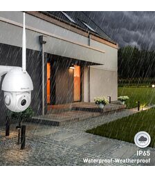 Tellur Smart WiFi Outdoor Camera Έξυπνη IP Κάμερα εξωτερικού χώρου WiFi σε λευκό χρώμα, UltraHD, PTZ, Autotracking, 3MP