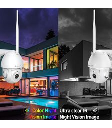 Tellur Smart WiFi Outdoor Camera Έξυπνη IP Κάμερα εξωτερικού χώρου WiFi σε λευκό χρώμα, UltraHD, PTZ, Autotracking, 3MP