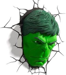 3D Light FX – 3DL – Marvel Hulk Face 3D Deco Light