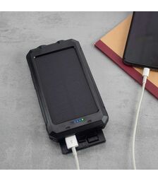 The Source Solar Powerbank 10.000mAh - Ηλιακό Powerbank με Θύρα USB Μαύρο