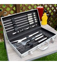 The Source BBQ Tool Set - Ανοξείδωτο σετ εργαλείων Barbeque (13 τεμάχια)