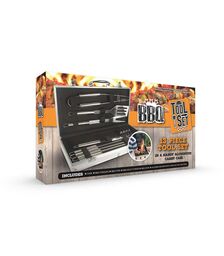 The Source BBQ Tool Set - Ανοξείδωτο σετ εργαλείων Barbeque (13 τεμάχια)