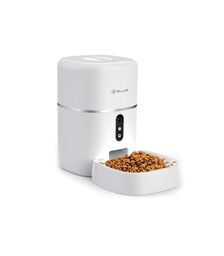 Tellur Smart WiFi Pet Feeder 4L & UltraHD Camera Έξυπνη τηλεχειριζόμενη WiFi Ποτίστρα/ταΐστρα 4 λίτρων Γάτας/Σκύλου με ενσωματωμένη κάμερα σε χρώμα λευκό