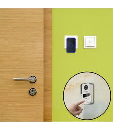 Tellur Smart WiFi Video DoorBell 1080p Ασύρματο Κουδούνι Πόρτας με Κάμερα & Wi-Fi σε ασημί χρώμα FullHD (TLL331511)