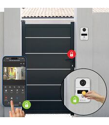 Tellur Smart WiFi Video DoorBell 1080p Ασύρματο Κουδούνι Πόρτας με Κάμερα & Wi-Fi σε ασημί χρώμα FullHD (TLL331511)