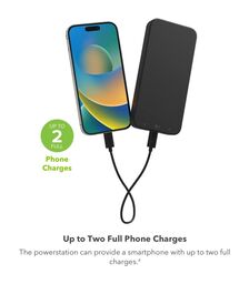 Mophie Powerstation 2023 Powerbank 10.000mAh με 2 θύρες USB-A και 1 θύρα USB-C (PowerDelivery 20W) σε μαύρο χρώμα