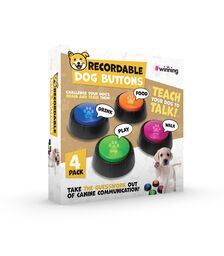 Winning Recordable Dog Buttons Set 4 - Εγγράψιμο Κουμπί Σκύλου