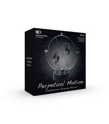 The Source Perpetual Mobile - Επιτραπέζιο αεικίνητο 3D διακοσμητικό για το γραφείο - Μαύρο / Χρώμιο