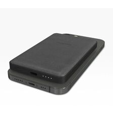 Mophie Snap+ Juice Pack Mini Μαγνητικό Powerbank 5.000 mAh με ενσωματωμένο Snap Adapter και υποστήριξη Qi & MagSafe σε χρώμα μαύρο