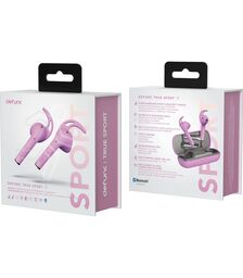 Defunc TRUE SPORT Bluetooth 5.2 Ασύρματα Αθλητικά True Wireless Ακουστικά με θήκη (ροζ)