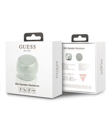 Guess Mini Φορητό Αλουμινένιο Ηχείο Bluetooth 3W με 4 ώρες αυτονομία (ασημί)