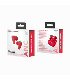 Defunc TRUE ANC Bluetooth 5.3 Ασύρματα True Wireless Ακουστικά με Active Noise Cancellation και θήκη (κόκκινο)