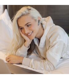 Defunc TRUE ENTERTAINMENT Bluetooth 5.2 Ασύρματα True Wireless Ακουστικά με θήκη (μπλε)