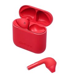 Defunc TRUE GO SLIM Bluetooth 5.2 Ασύρματα True Wireless Ακουστικά με θήκη (κόκκινο)