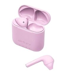Defunc TRUE GO SLIM Bluetooth 5.2 Ασύρματα True Wireless Ακουστικά με θήκη (ροζ)