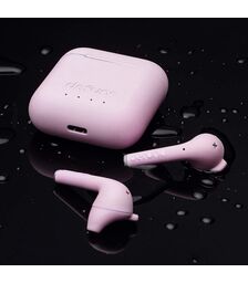 Defunc TRUE GO SLIM Bluetooth 5.2 Ασύρματα True Wireless Ακουστικά με θήκη (ροζ)