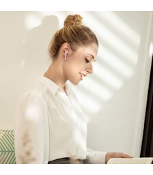 Defunc TRUE GO SLIM Bluetooth 5.2 Ασύρματα True Wireless Ακουστικά με θήκη (ροζ)