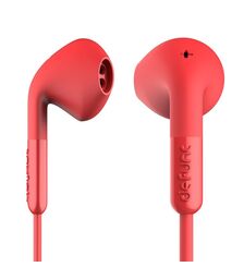 Defunc PLUS HYBRID In-Ear Earbuds Ενσύρματα Ακουστικά σε κόκκινο χρώμα