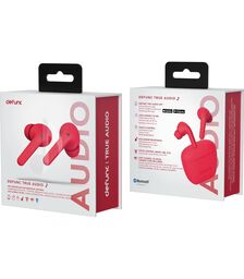 Defunc TRUE AUDIO Bluetooth 5.3 Ασύρματα True Wireless Ακουστικά με θήκη (κόκκινο)