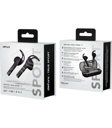 Defunc TRUE SPORT Bluetooth 5.2 Ασύρματα Αθλητικά True Wireless Ακουστικά με θήκη (μαύρο)