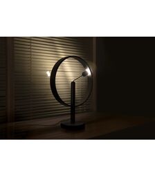 DesignNest Enso Floating Lamp Σφαιρική διακοσμητική λάμπα διαμέτρου 30 εκατοστών με ροοστάτη αφής (Μαύρο)