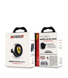 Ferrari Phone Holder Air Vent Mount Μαγνητική βάση στήριξης Smartphone αεραγωγών (Μαύρη/Ασημί)