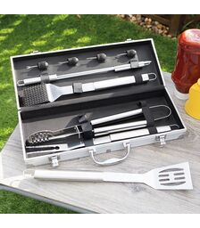 The Source BBQ Tool Set - Ανοξείδωτο σετ εργαλείων Barbeque (12 τεμάχια)
