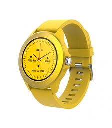 Forever Smartwatch με παλμογράφο Colorum CW-300 xYellow σε κίτρινο χρώμα