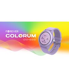 Forever Smartwatch με παλμογράφο Colorum CW-300 xLavenda σε βιολετί χρώμα