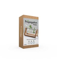 The Source - Home & Lifestyle - Propergator Vases - Ξυλινη βάση με βάζα για υδροπονική καλλιέργεια