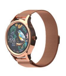 Forever ForeVive 3 SW-340 Smartwatch με Παλμογράφο και δύο λουράκια (Χρυσό)