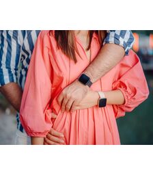 Forever Forevigo 3 SW-320 Smartwatch με Παλμογράφο (Μαύρο)