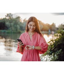 Forever Forevigo 3 SW-320 Smartwatch με Παλμογράφο (Μαύρο)