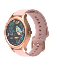 Forever ForeVive 3 SW-340 Smartwatch με Παλμογράφο και δύο λουράκια (Χρυσό)