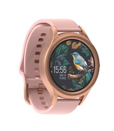 Forever ForeVive 3 SW-340 Smartwatch με Παλμογράφο και δύο λουράκια (Χρυσό)