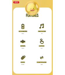 XO G6 TWS Earbuds Bluetooth Handsfree Ακουστικά με Θήκη Φόρτισης Κίτρινα (Pet Series)