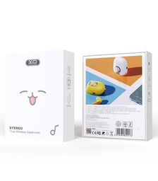 XO G6 TWS Earbuds Bluetooth Handsfree Ακουστικά με Θήκη Φόρτισης Λευκά (Pet Series)