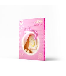 Forever Light Neon Mirror LED Sleeping Cat/White- Pink - Διακοσμητικός Καθρέπτης με LED Neon