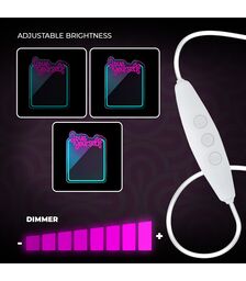 Forever Light Neon Mirror LED Love Yourself/Turquoise Pink - Διακοσμητικός Καθρέπτης με LED Neon