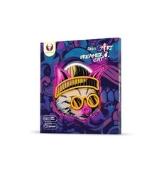 Forever Light Neon Art LED Cat Dreamer - Διακοσμητικό φωτιστικό τοίχου