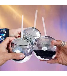 Disco Ball Cups – Σετ Ποτηριών Ντισκομπάλες – Σετ των 3