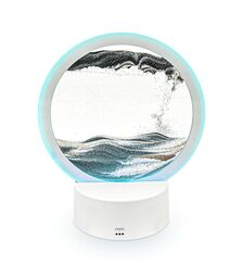 Sandscape Lamp – Περιστρεφόμενο 3D διακοσμητικό φωτιστικό με κινούμενη άμμο (Κυκλικό)