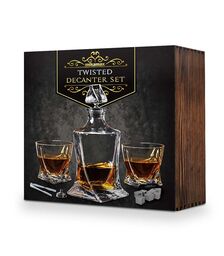 Twisted Decanter Set – Σετ Καράφα Twisted - Για Μοναδική Απόλαυση Ποτών