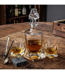 Twisted Decanter Set – Σετ Καράφα Twisted - Για Μοναδική Απόλαυση Ποτών