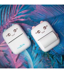 Maxlife Bluetooth thermal printer MXTP-100 pink - Παιδική ψηφιακή φωτογραφική μηχανή στιγμιαιας εκτύπωσης σε ροζ χρώμα