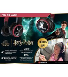 Lazerbuilt Harry Potter Light-Up Patronus Bluetooth Headphones – Ασύρματα Παιδικά Ακουστικά με Μικρόφωνο