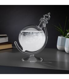The Source – Storm Glass Globe – Εντυπωσιακό Διακοσμητικό Βαρόμετρο Γραφείου με Κρυσταλλική Αντίδραση