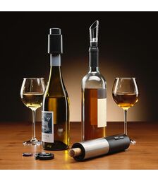 The Source – Ηλεκτρικό Ανοιχτήρι Κρασιού με Αξεσουάρ – Σετ 4 τεμαχίων από τη σειρά Connoisseur Creations