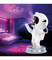 The Source –  Spaceman Projector – Προβολέας & Φωτιστικό Νυκτός με 8 Εφέ Νεφελώματος και Περιστρεφόμενο Κράνος